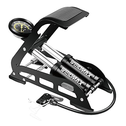 WEIDMAX pompa per bicicletta a doppio cilindro pompa ad aria per pavimento