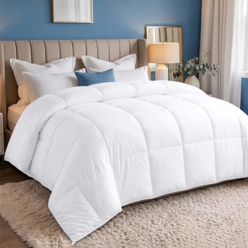 Utopia Bedding piumino estivo per letto matrimoniale 220x240 bianco