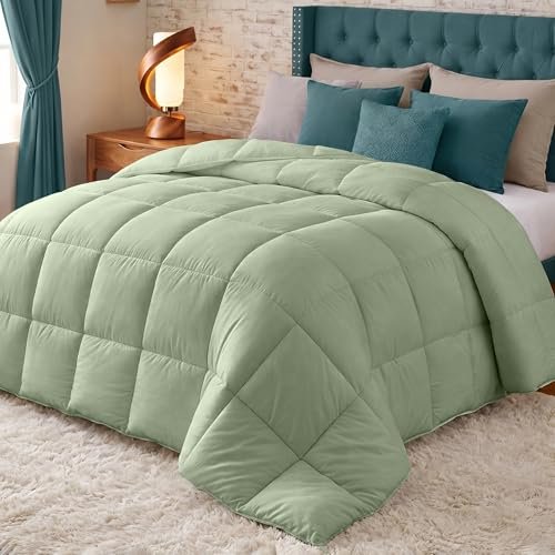 Utopia Bedding piumino caldo letto matrimoniale 220x240 verde salvia