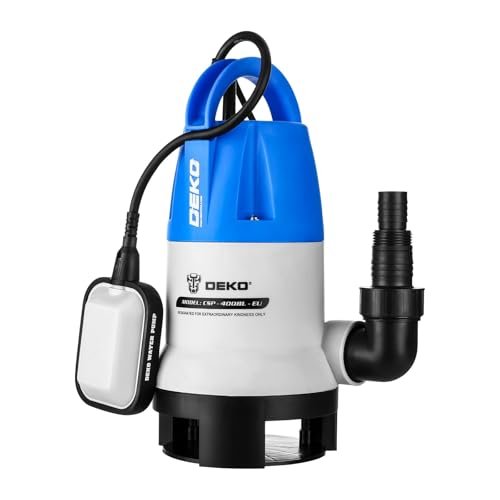 DEKO pompa sommergibile portatile 400W 8000 litri ora acque chiare