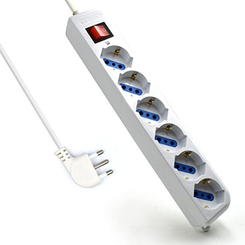 Ewent multipresa a 6 posti ciabatta elettrica