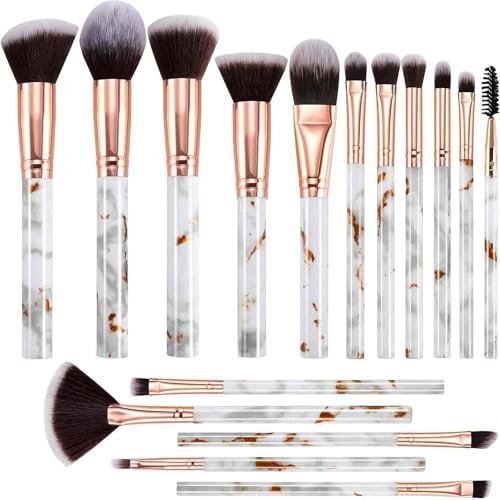 DUAIU set di pennelli make up 16 pezzi viso e occhi