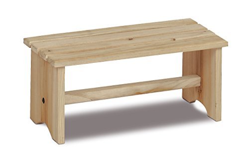 King Collection poggiapiedi in legno 35x17