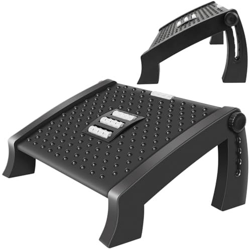 QUXV poggiapiedi ergonomico per ufficio supporto piedi