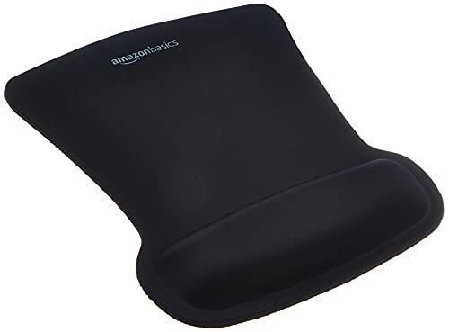 Amazon basics irregolare tappetino per mouse in gel con poggiapolsi