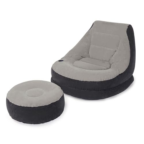Intex poltrona lounge gonfiabile 102x137 con poggiapiedi