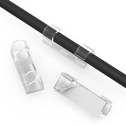 URAQT 40 pezzi clip per cavi organizer gestione cavi