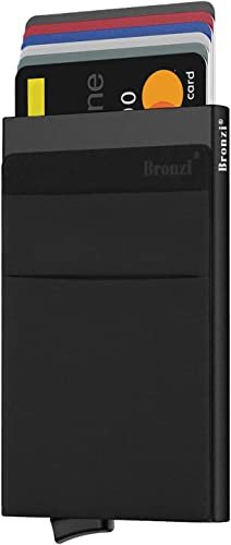 Bronzi portafoglio uomo slim piccolo portacarte
