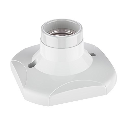 ledscom.de plafoniera porta lampada ELEKTRA bianco 1x E27