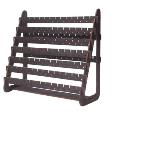 LYEGJT retrò porta orecchini in legno organizer