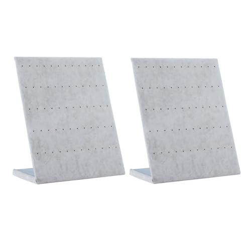 Acrylic 2 pezzi espositore orecchini in velluto 6
