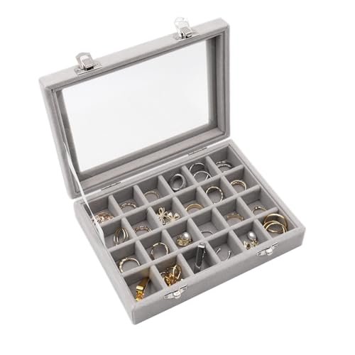 Yuknees porta orecchini organizer 24 scomparti anelli