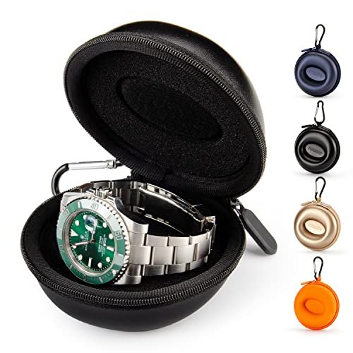 HELMDY custodia orologio singolo da viaggio in pelle