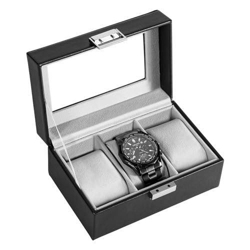 ProCase porta orologi uomo a 3 posti scatola in pelle