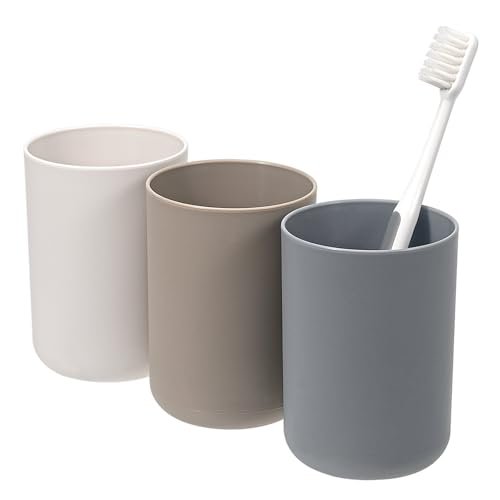 LUXECOVE set portaspazzolino da 3 pezzi bicchiere per collutorio
