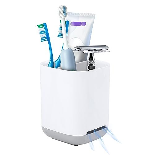 KEWUZY porta spazzolini bagno in plastica organizer portaspazzolino