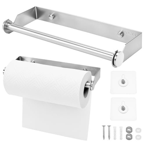 QWORK portarotoli versatile in acciaio inossidabile