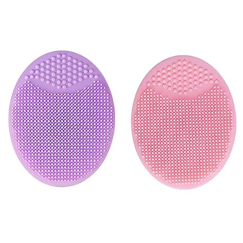 AEIOPRS 2 spazzole pulizia viso silicone morbido