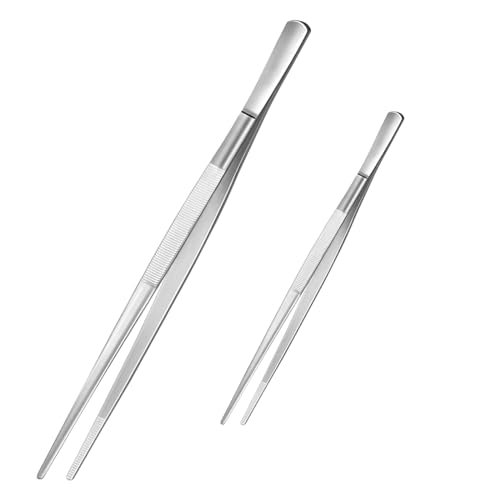 Diompirux set 2 pinze da cucina 20 e 30 cm in acciaio