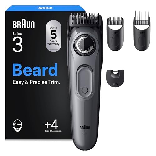 Braun Serie 3 regolabarba uomo 4 accessori