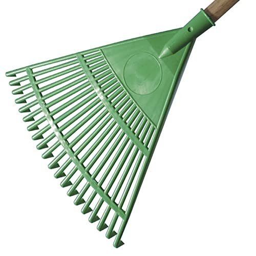 VERDELOOK rastrello da giardino in plastica 45 cm verde