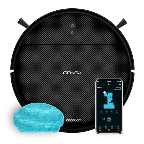 Cecotec robot aspirapolvere con navigazione giroscopica e app Conga M10 X-Treme 2000Pa