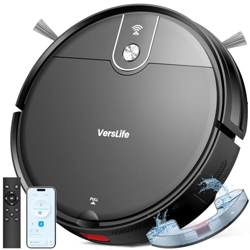 VersLife L6 robot aspirapolvere e lavapavimenti 2 in 1 4000Pa app Alexa