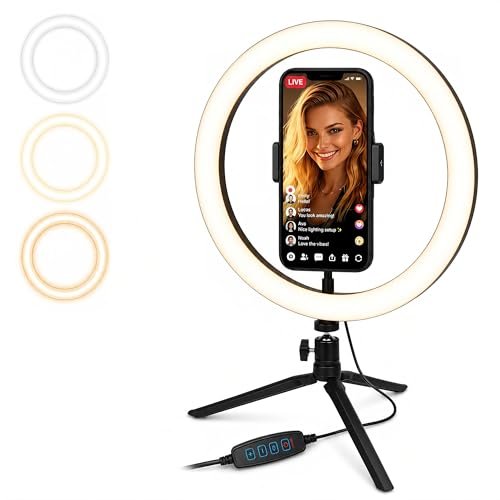 Kilby ring LED light da tavolo 30 cm regolabile