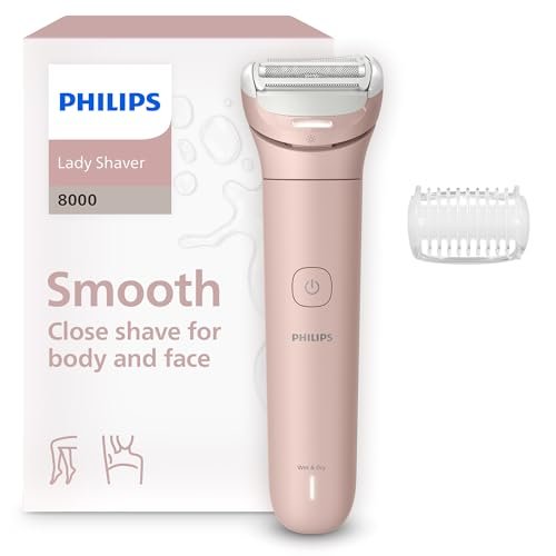 PHILIPS Lady Shaver Serie 8000 rasoio senza filo wet and dry sistema
