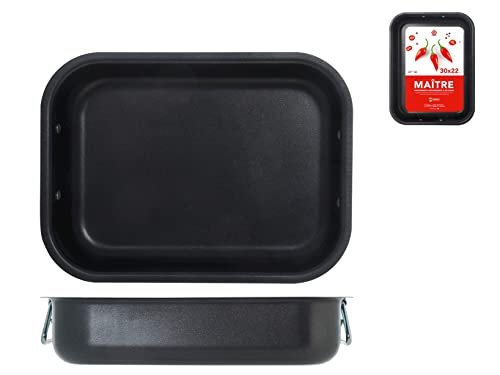 Home Maitre rosticciera antiaderente 30x22 cm alluminio