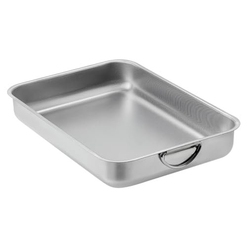 ROSSETTO teglie da forno in acciaio migliorato piatto rettangolare per lasagne