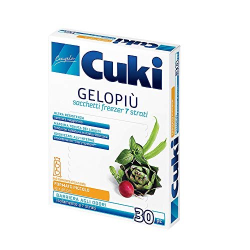 Cuki gelopiù sacchetti freezer multistrato piccoli confezione da 30