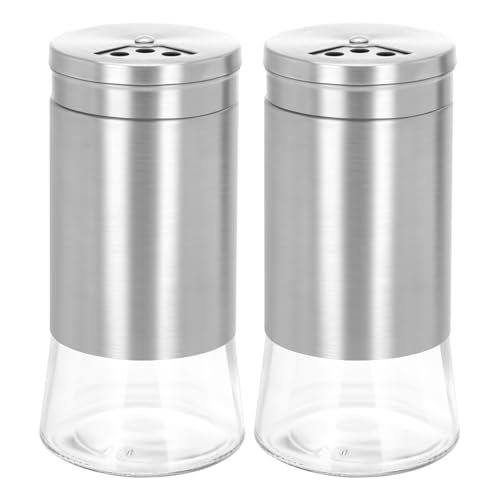 set di saliera e pepiera fori regolabili coperchio