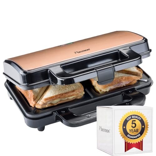 Bestron XL macchina per sandwich tostapane antiaderente