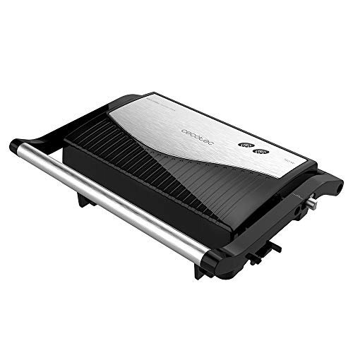 Cecotec Rock n Grill macchina per panini completamente aperta