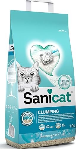 Sanicat lettiera per gatti agglomerante al sapone di Marsiglia