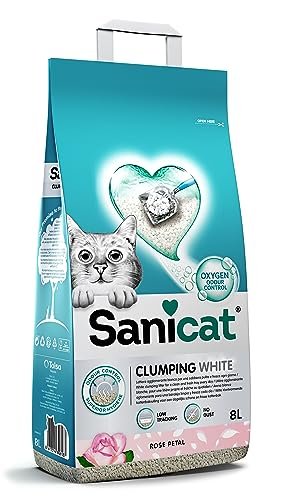 Sanicat lettiera per gatti agglomerante bianca aroma