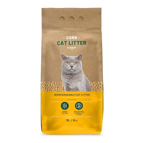 by Amazon lettiera per gatti agglomerante al mais