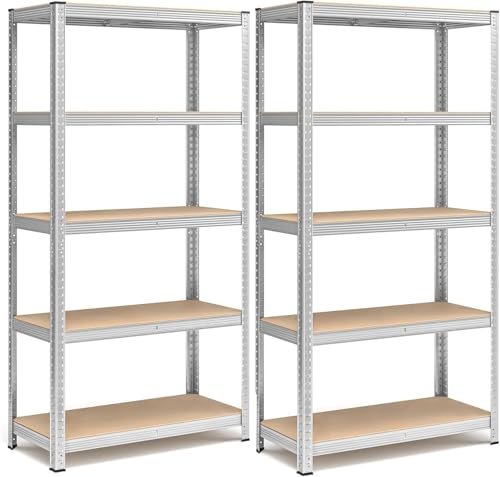 FENIXSHOP24 set di 2 scaffali per carichi pesanti metallo