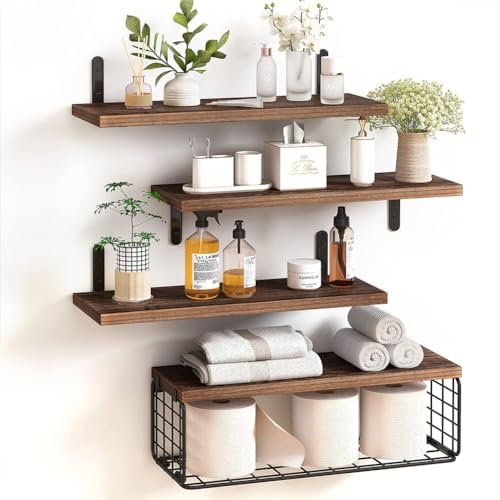 HOMCOM mobile libreria 4 ripiani scaffale 77x30x116 cm
