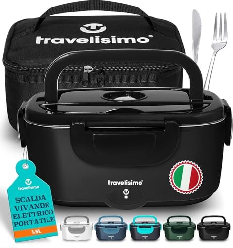 TRAVELISIMO scaldavivande elettrico portatile 100W 1,5L