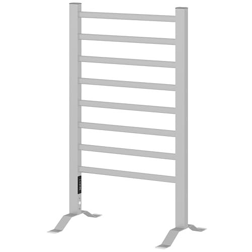 HOMCOM calorifero scaldasalviette da terra o parete 150W 53x35x90