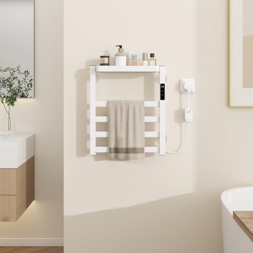 YU YUSING scaldasalviette elettrico bagno 47x40x11cm termoarredo