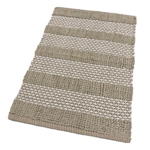 emmevi tappeto camera scendiletto bagno cotone intrecciato tridimensionale