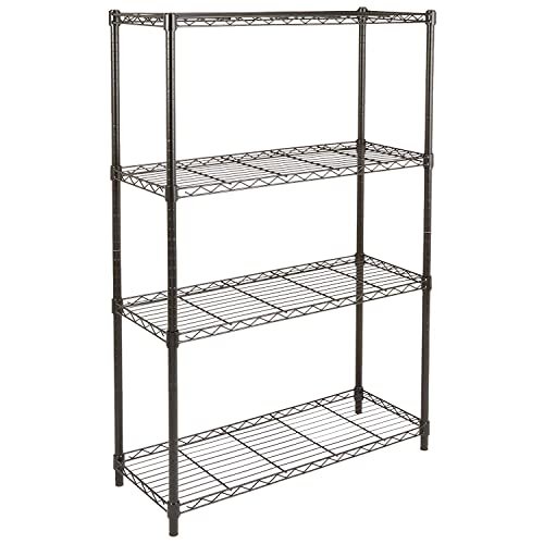 Amazon Basics scaffaliera a 4 ripiani altezza regolabile