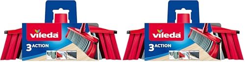 Vileda 3Action scopa per interni con 3 setole