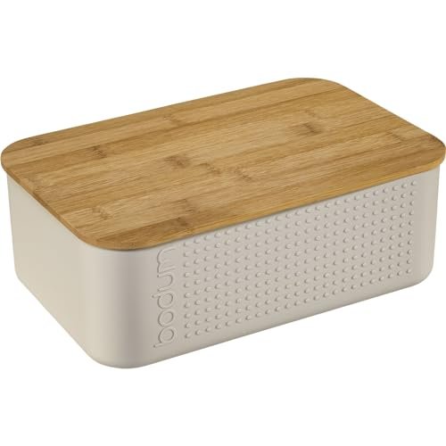scatola per pane bistrot piccola plastica e legno