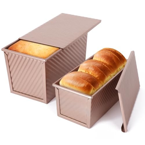 set di 2 stampo pane in cassetta 21x12x11,7cm