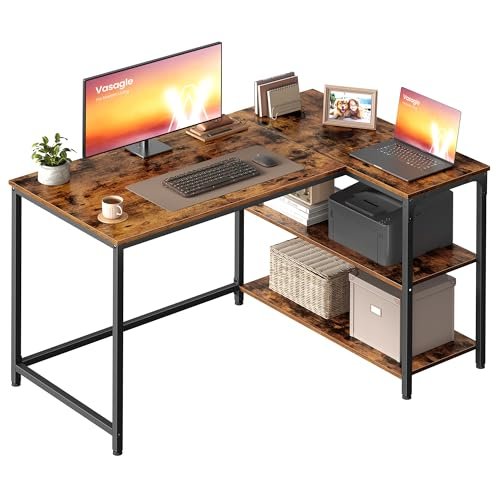 VASAGLE scrivania angolare a L gaming per computer
