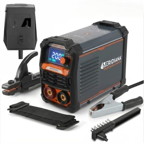 Meridiana saldatrice inverter MMA 120A con display LCD e maniglia